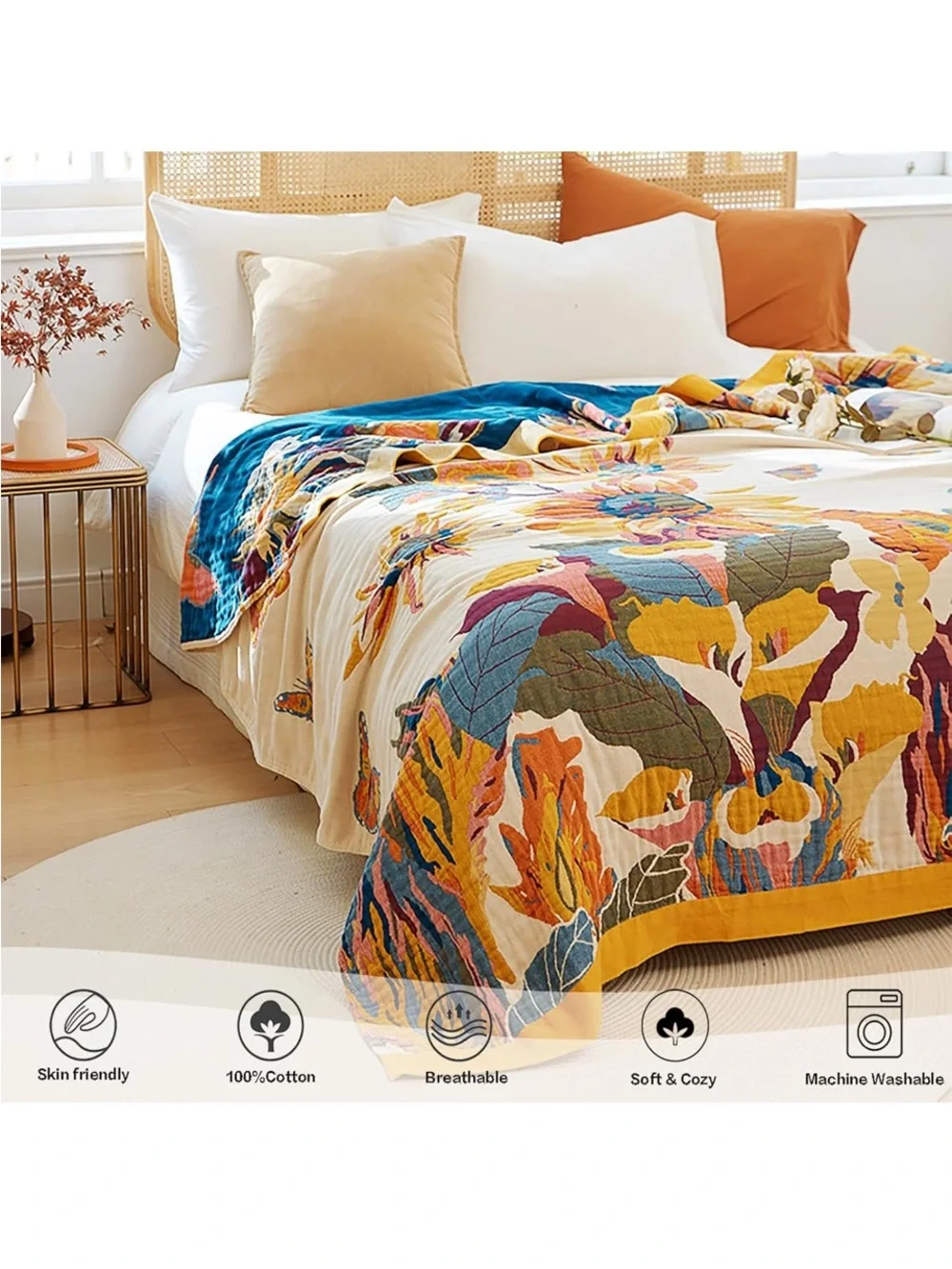 Vanjoroy plush throw
